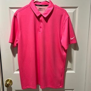 Hot Pink Nike Golf Polo